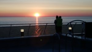 地中海の日の出